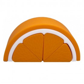 Brinquedo Empilhável Laranja em Silicone - Weibo Brinquedo Empilhável Laranja em Silicone - Weibo