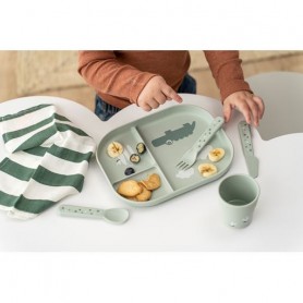 Conjunto de Talheres Happy Dot Green - Done by Deer Conjunto de Talheres Happy Dot Green - Done by Deer