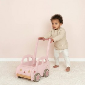Carrinho de Bonecas em Madeira Rosa - Little Dutch Carrinho de Bonecas em Madeira Rosa - Little Dutch