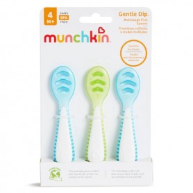 Conjunto de 3 Pre Colheres em Silicone - munchkin Conjunto de 3 Pre Colheres em Silicone - munchkin