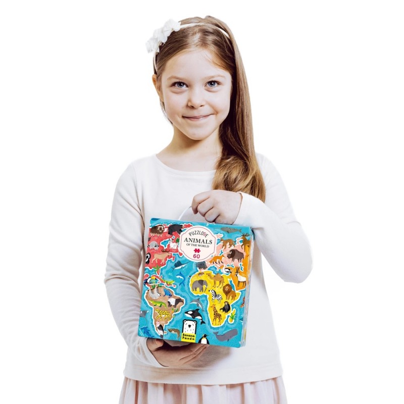 Puzzle Animais do Mundo - Banana Panda