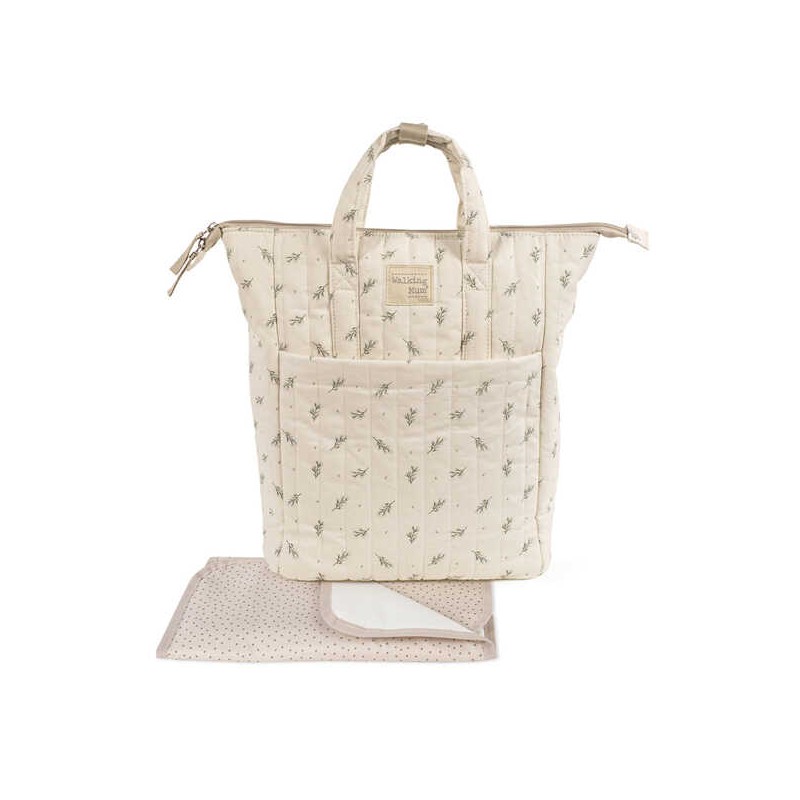 Mochila com Muda Fraldas Mimosa Verde - Walking Mum
