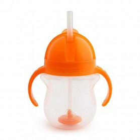 Copo com Palhinha 270ml Laranja - munchkin Copo com Palhinha 270ml Laranja - munchkin