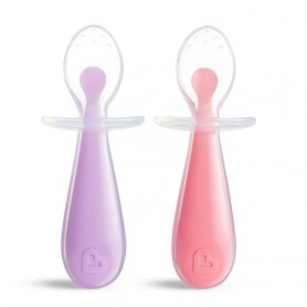 Conjunto de 2 Colheres Aprendizagem Rosa - munchkin Conjunto de 2 Colheres Aprendizagem Rosa - munchkin