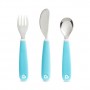 Conjunto de Talheres Inox Azul - munchkin