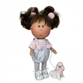 Boneca Little Mia Morena com mascote - Nines D' Onil Boneca Little Mia Morena com mascote - Nines D' Onil