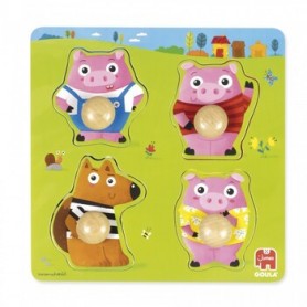 Puzzle Madeira Os 3 Porquinhos - Goula Puzzle Madeira Os 3 Porquinhos - Goula