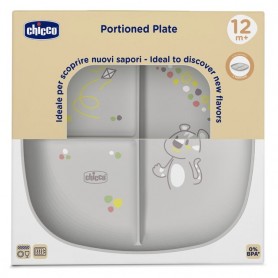 Prato com Divisórias Mix&Match Cinza - Chicco Prato com Divisórias Mix&Match Cinza - Chicco