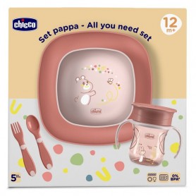 Conjunto de Papa Mix&Match Rosa - Chicco Conjunto de Papa Mix&Match Rosa - Chicco