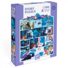 Puzzle Contos: A Bela e o Monstro 100pçs - Djeco Puzzle Contos: A Bela e o Monstro 100pçs - Djeco