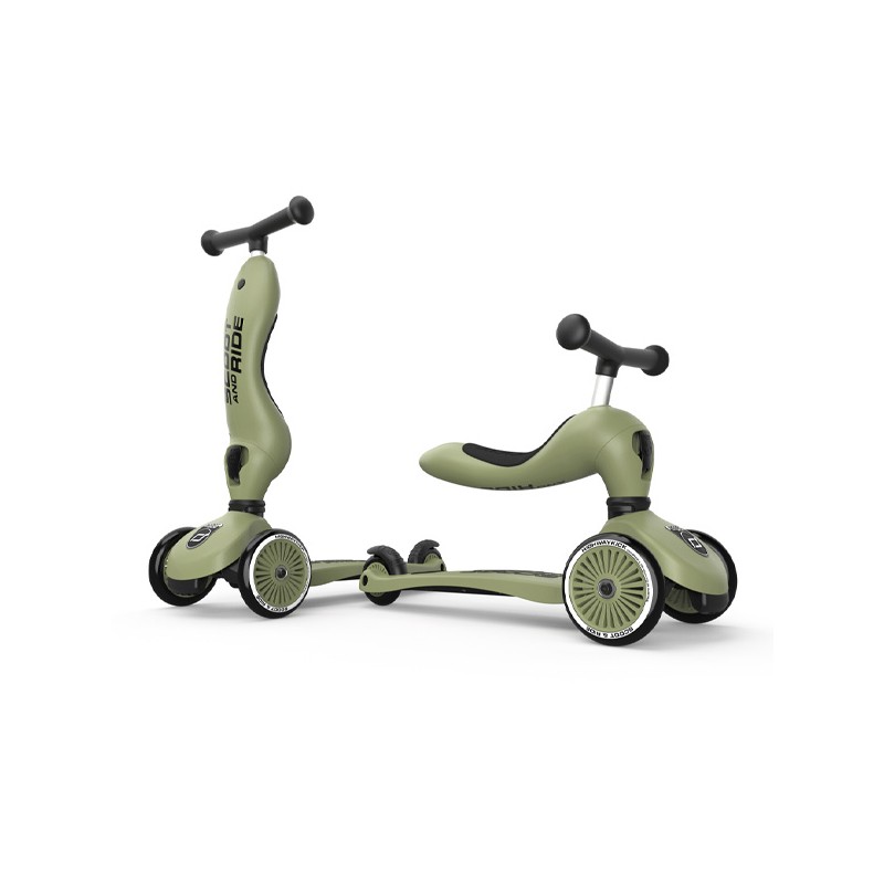 Trotinete Scoot&Ride One Olive 1-5 anos - Highwaykick
