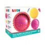 Conjunto 3 Bolas Sensoriais Rosa - Ludi